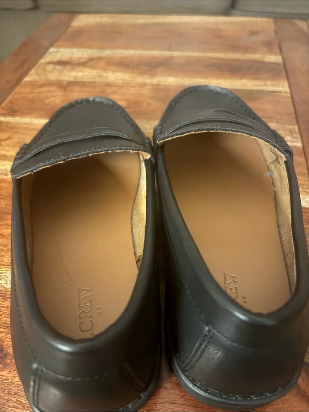 J. Crew Black Kids Penny Loafers